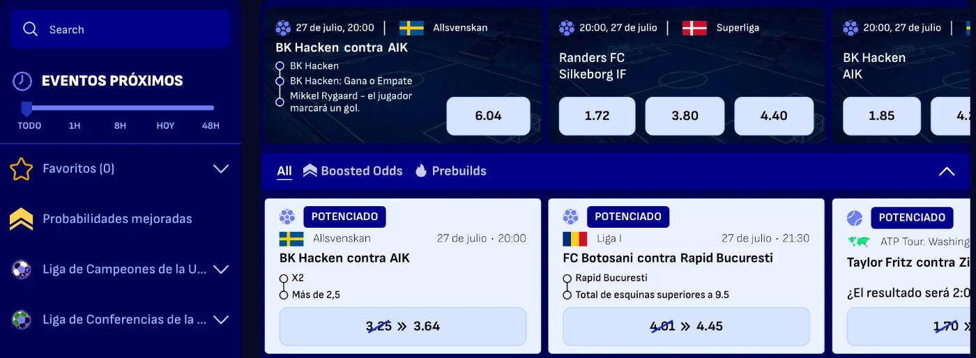 Apuestas deportivas en línea en Bankonbet Casino