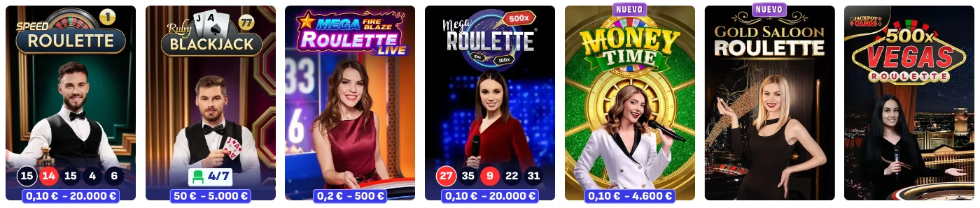 Juegos de casino en vivo con crupieres reales en Bankonbet Casino